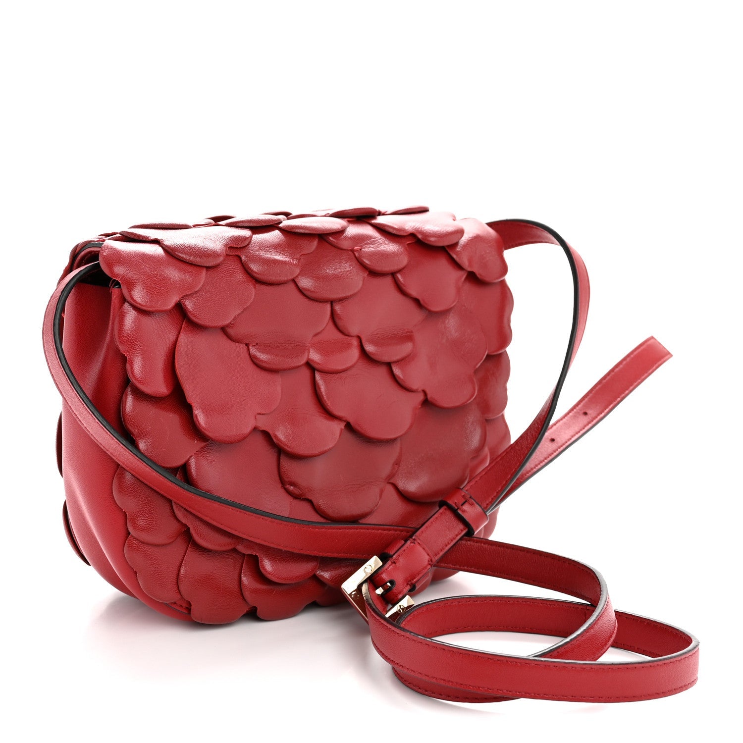 Nappa Atelier 03 Rose Edition Small Flap Crossbody Bag Cerise