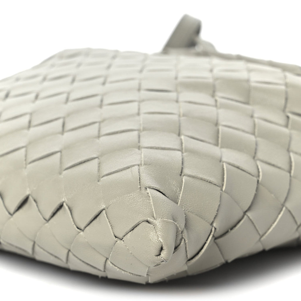 Calfskin Intrecciato Mini Hop Travertine