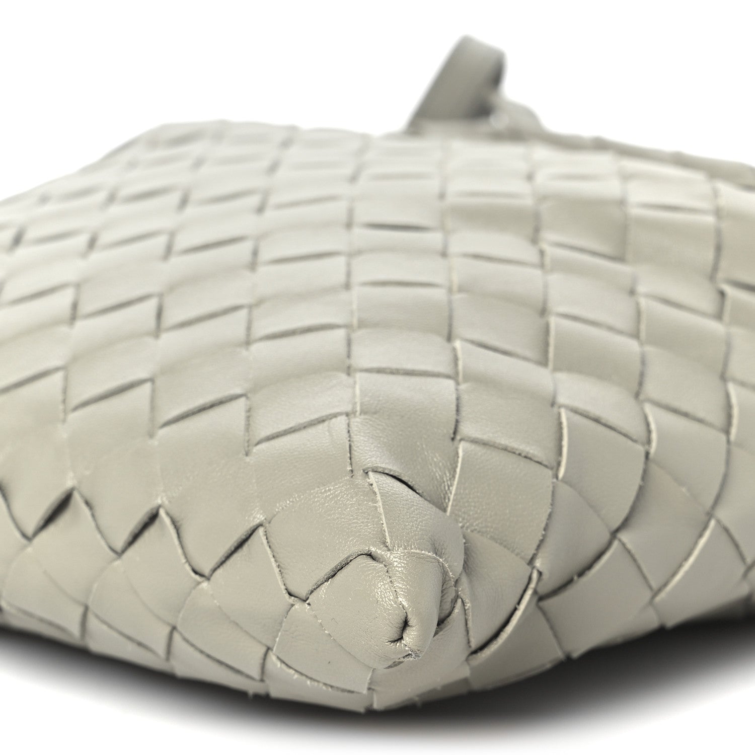 Calfskin Intrecciato Mini Hop Travertine