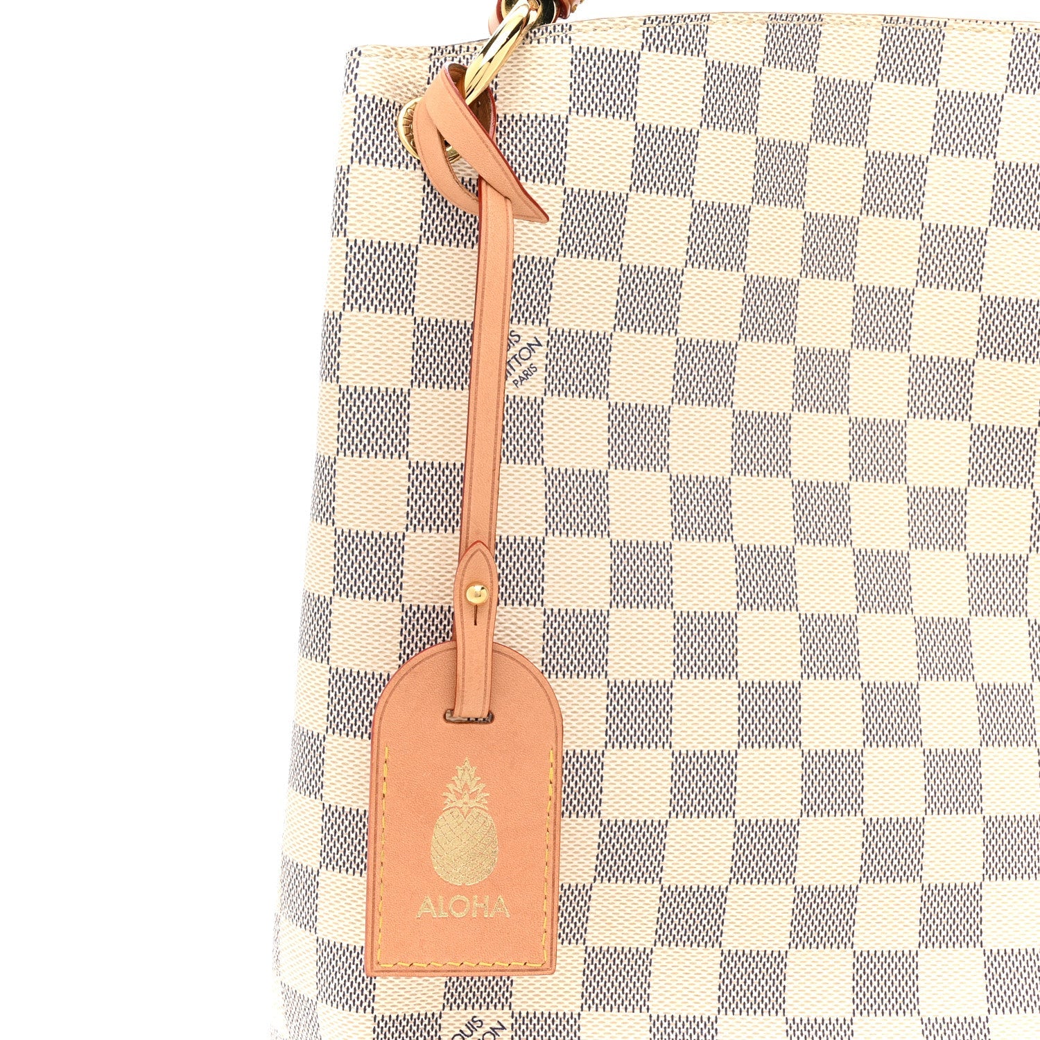 Damier Azur Graceful MM Rose Ballerine