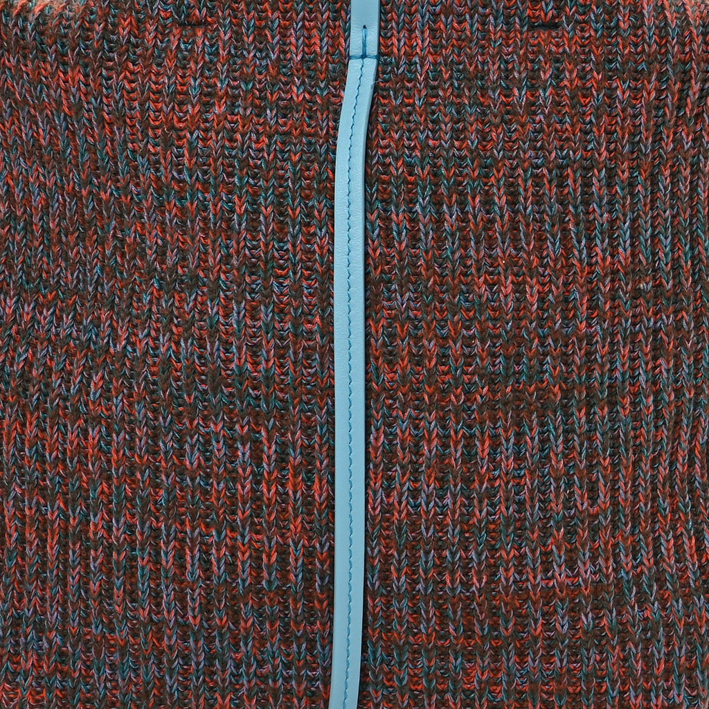 Knit Calfskin Hobo Bag Multicolor