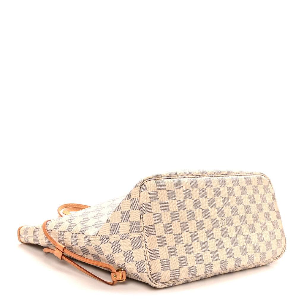 Damier Azur Neo Neverfull MM Rose Ballerine