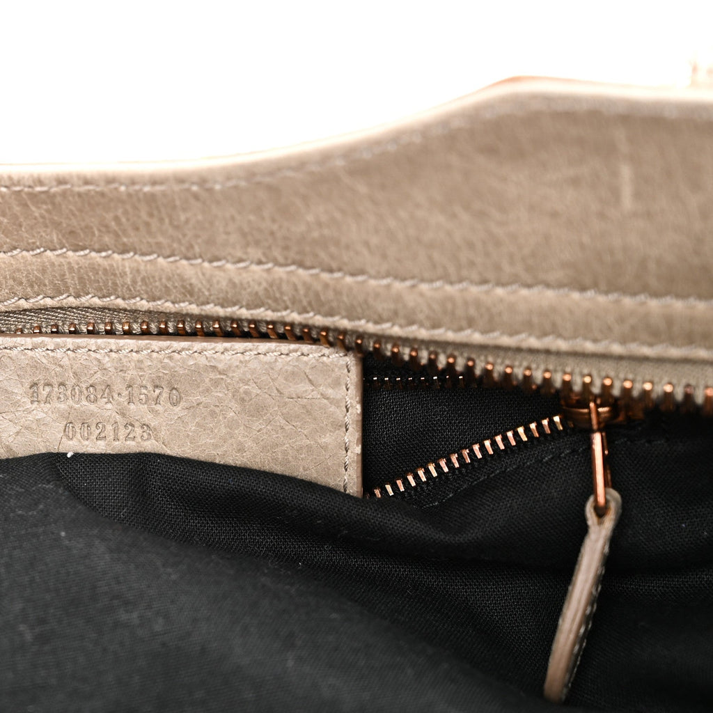 Agneau Giant 21 Rose Gold Hardware City Papyrus