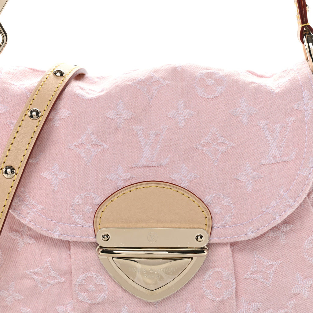 Monogram Denim Sunset  Washed Pink