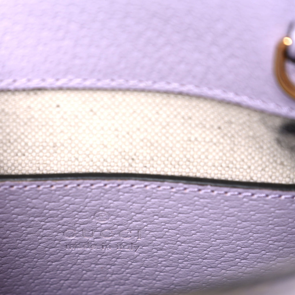 Monogram Jumbo GG Textured Dollar Calfskin Mini Tote Bag Beige Lapis
