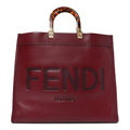 Vitello King Plexiglass Logo Embossed Large Fendi Sunshine Shopper Tote Barolo