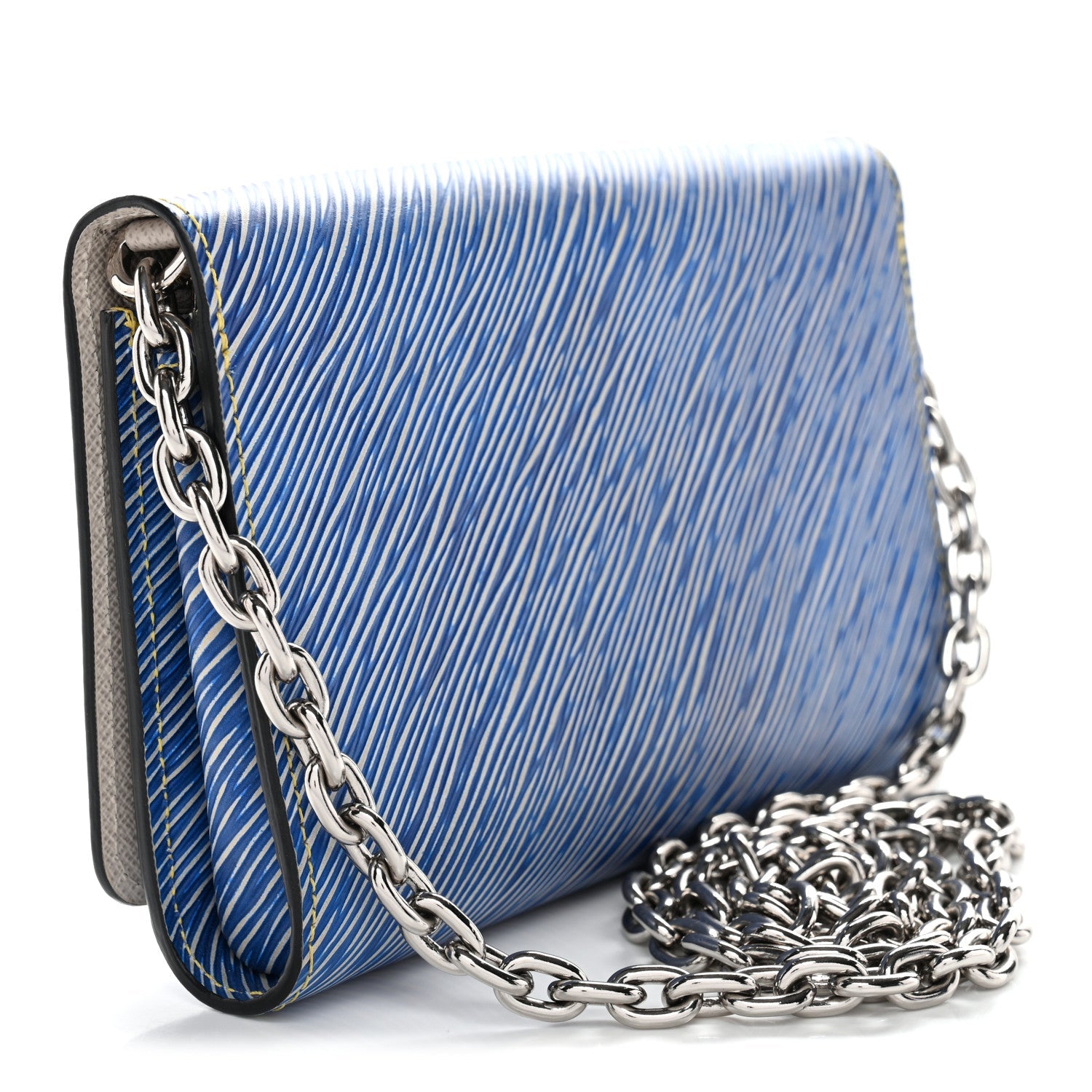 Epi Pins Twist Chain Wallet Denim Light