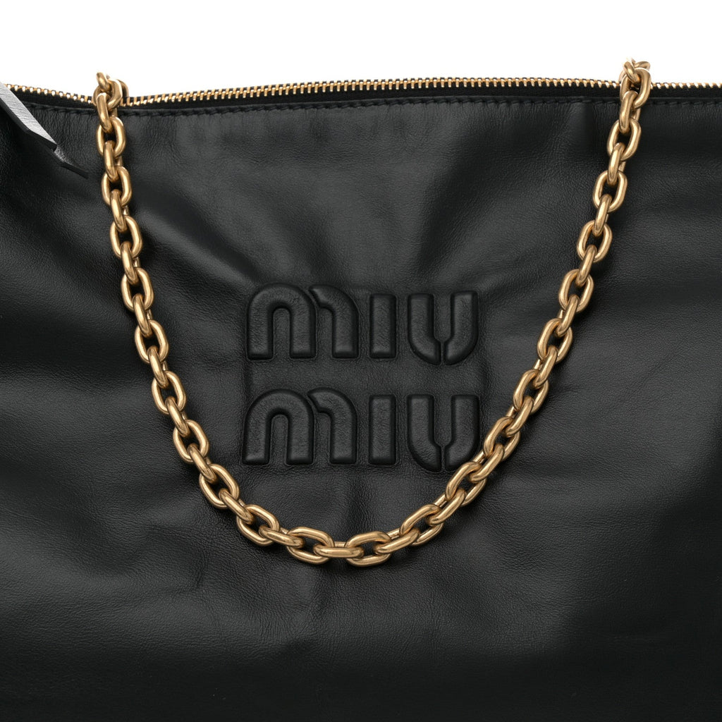 Soft Calf Softy Shoulder Bag Black