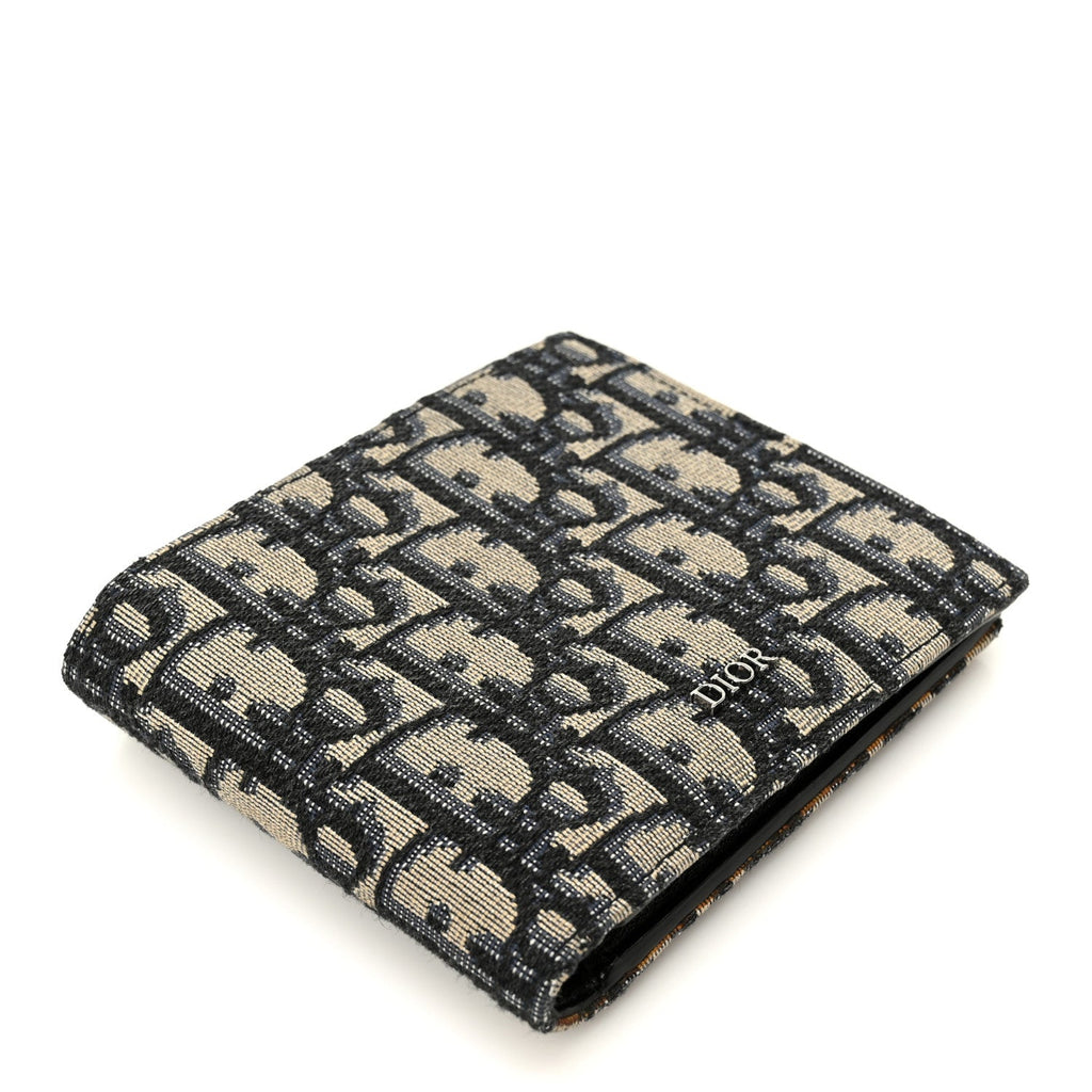 Oblique Compact Wallet Blue