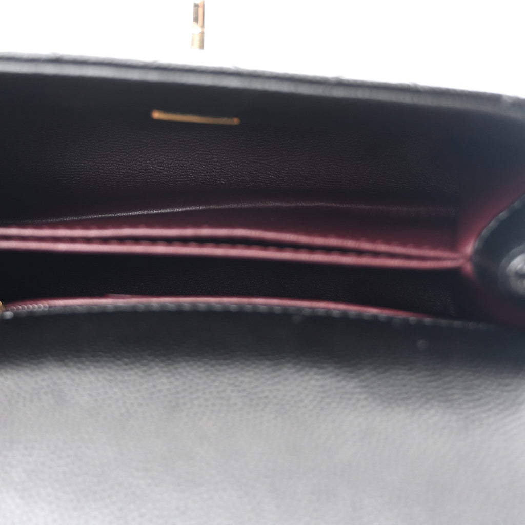 Caviar Quilted Extra Mini Coco Handle Flap Black