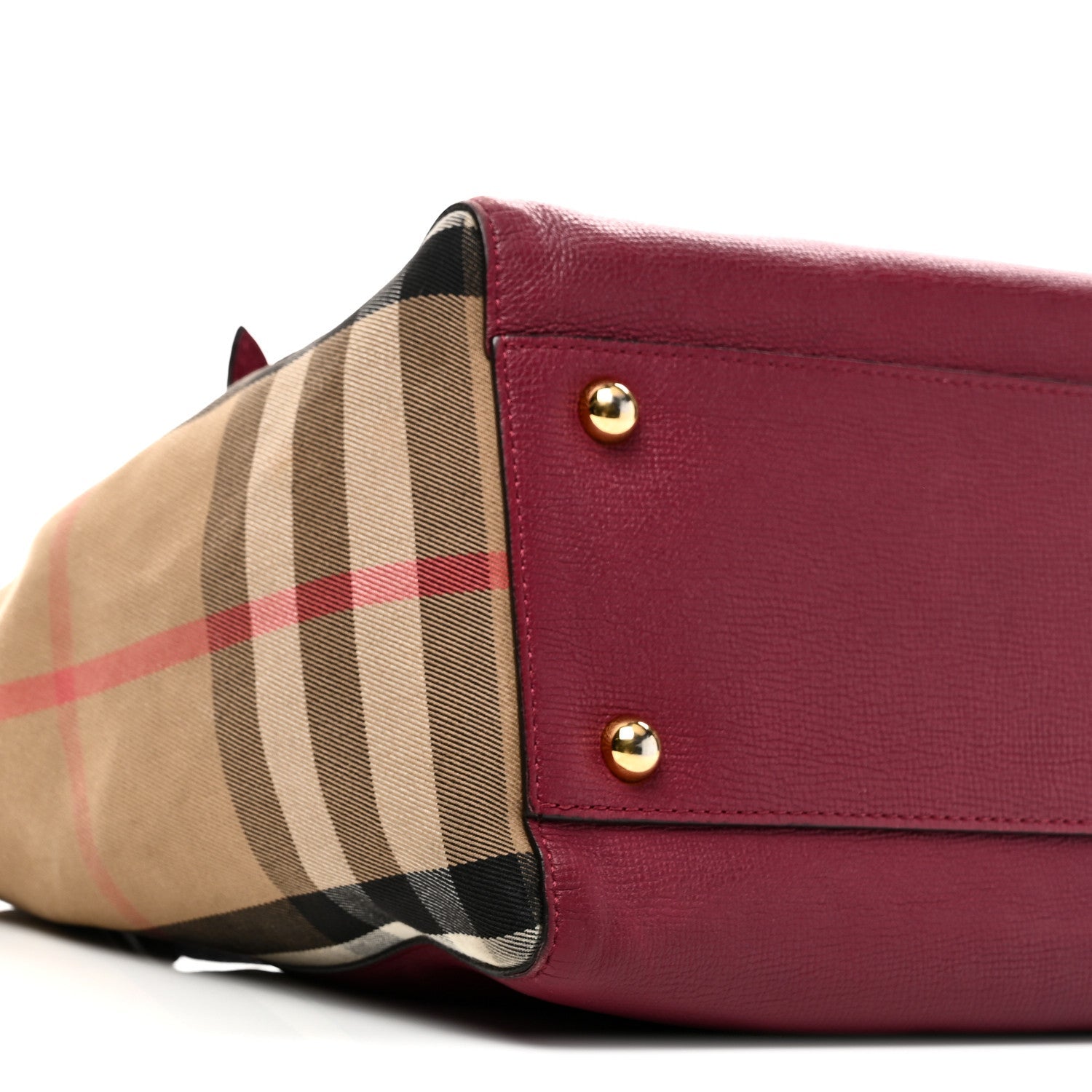 Grainy Calfskin House Check Small Canterbury Berry Pink