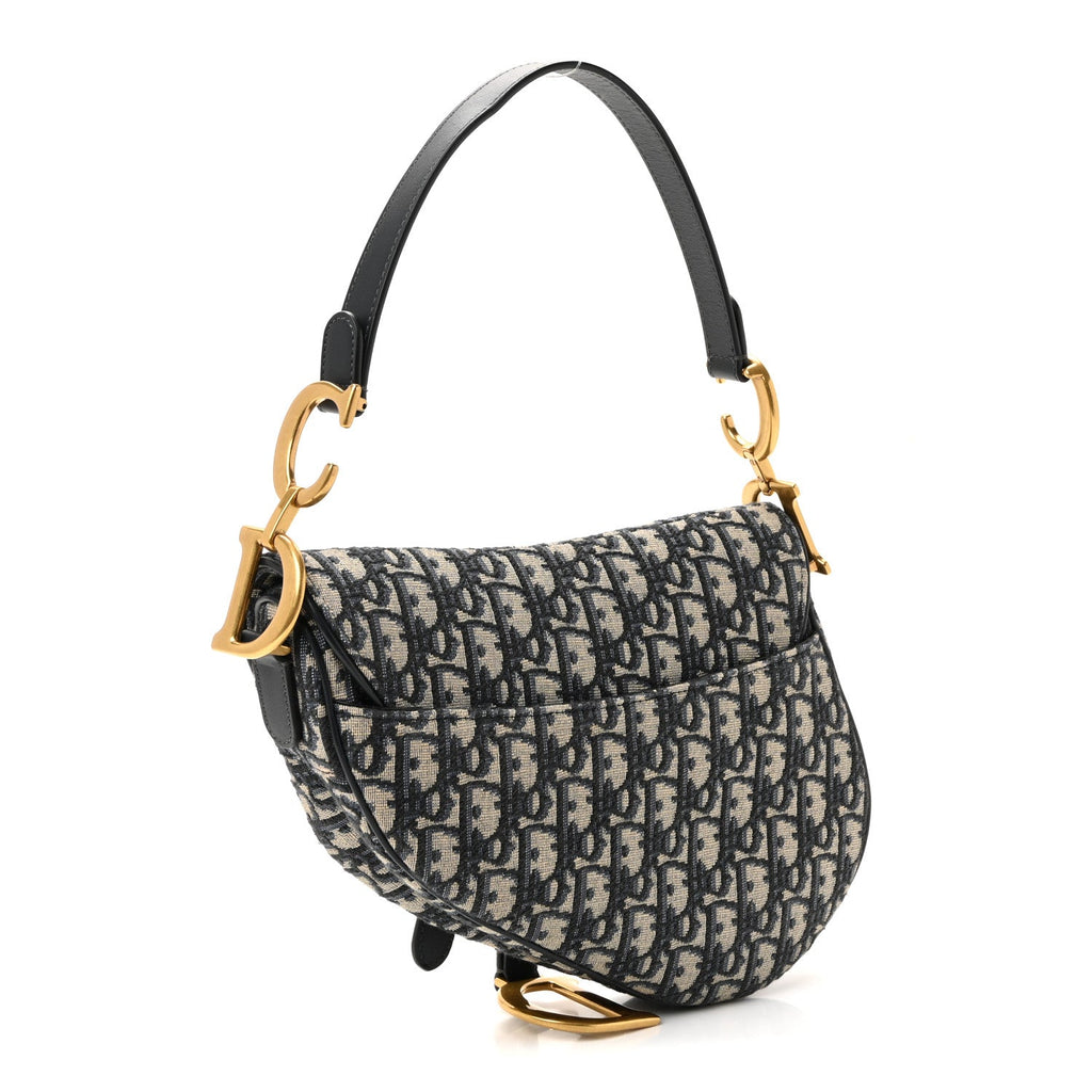 Oblique Saddle Bag Blue
