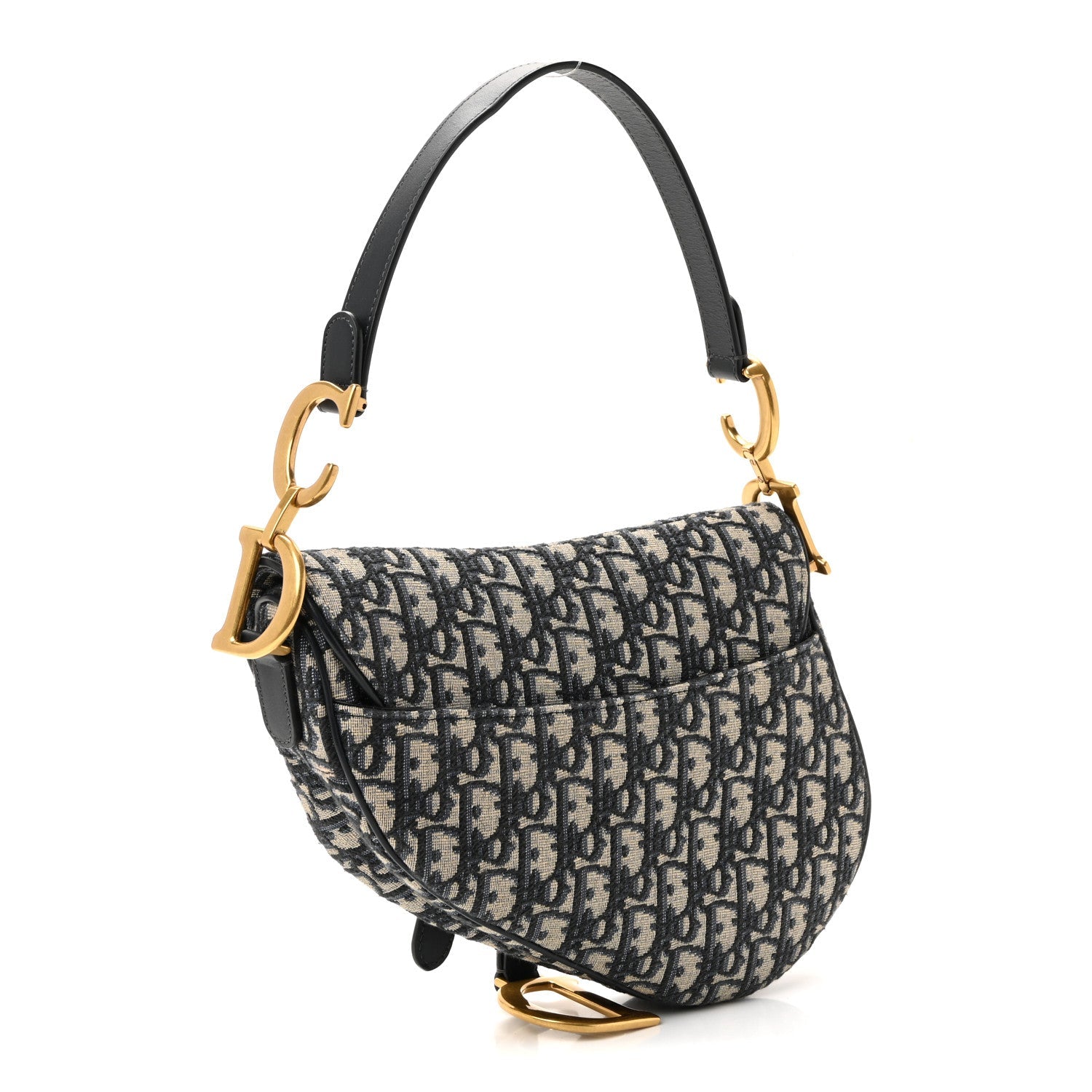 Oblique Saddle Bag Blue