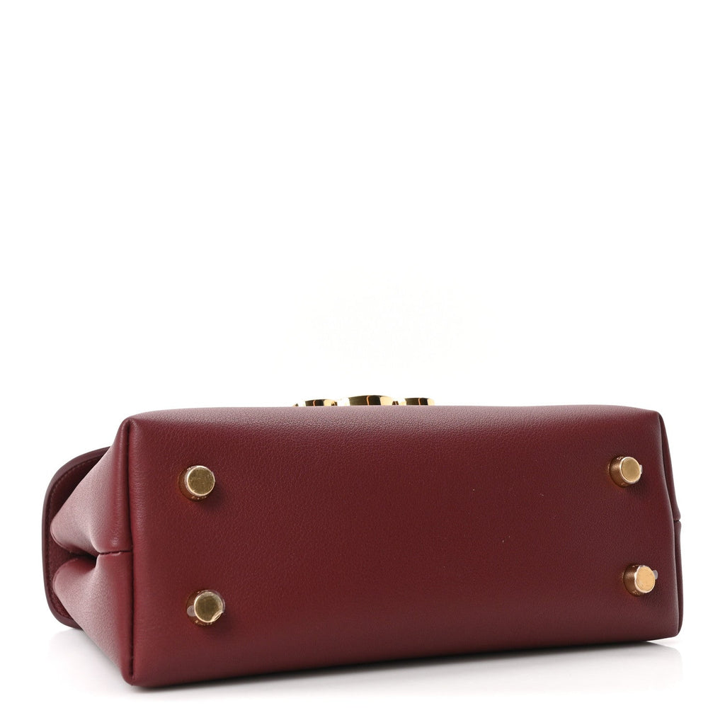 Supple Grained Calfskin Teen Nino Light Burgundy