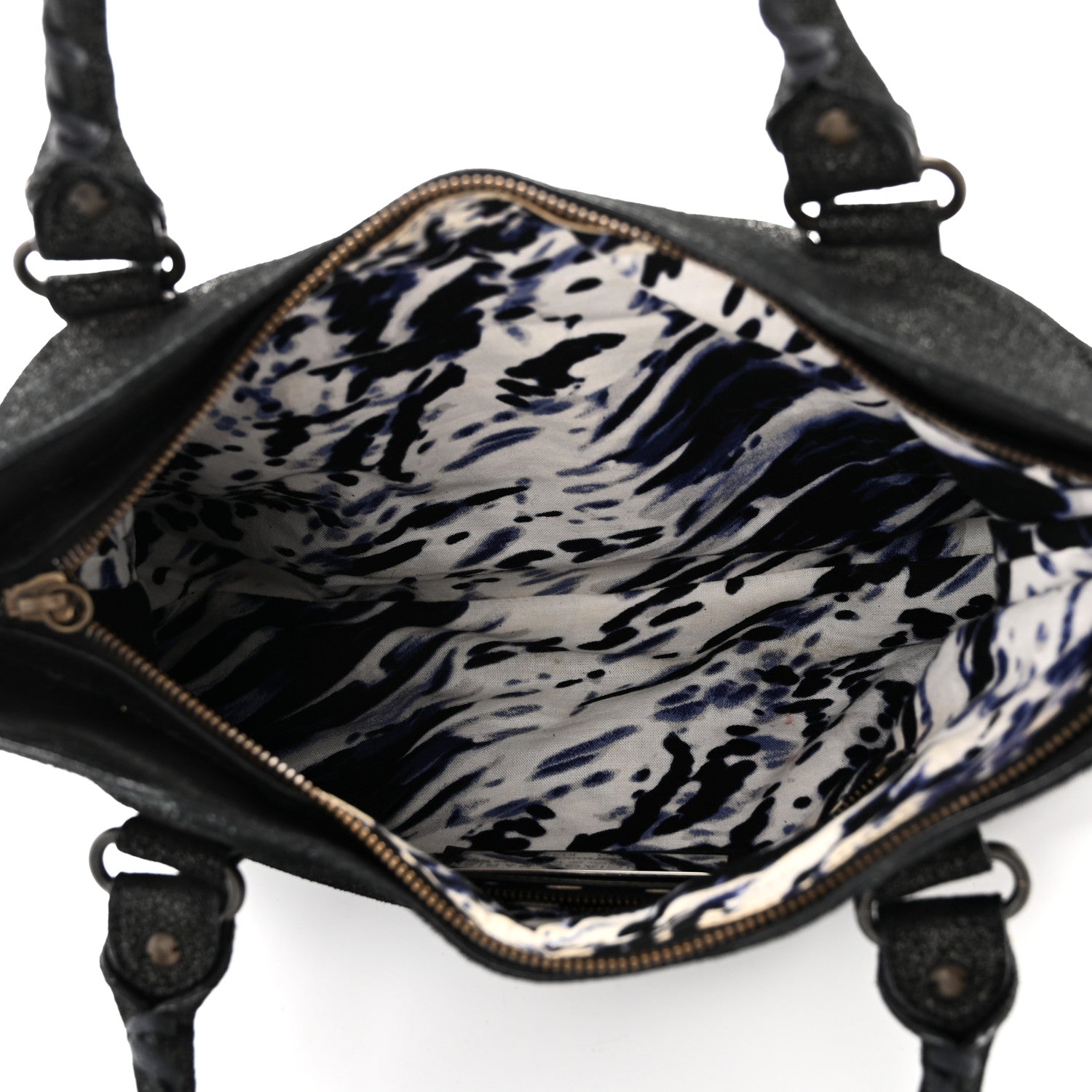 Craquele Calfskin Classic Hardware First Black