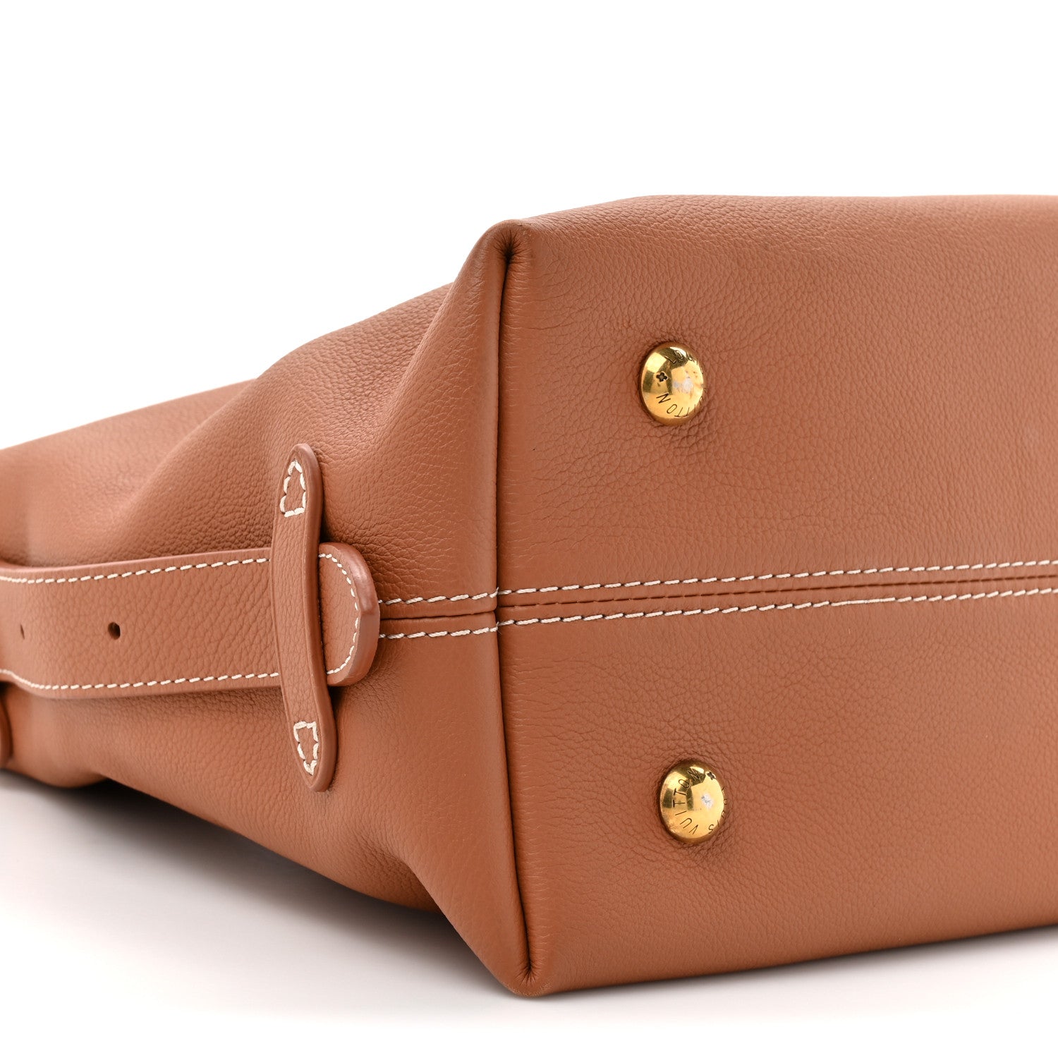 Grained Calfskin Low Key Hobo PM Cognac