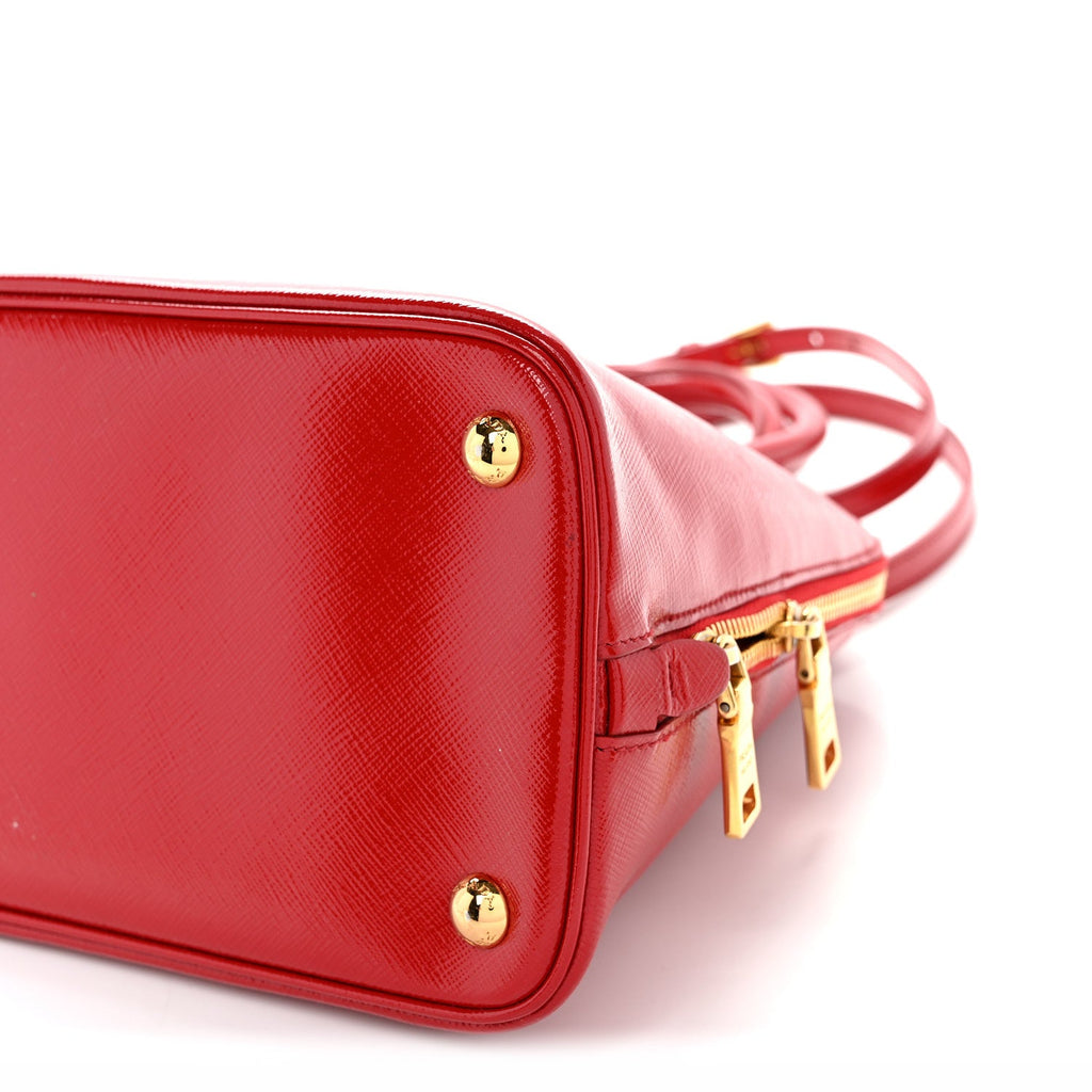 Saffiano Vernice Medium Promenade Tote Rosso