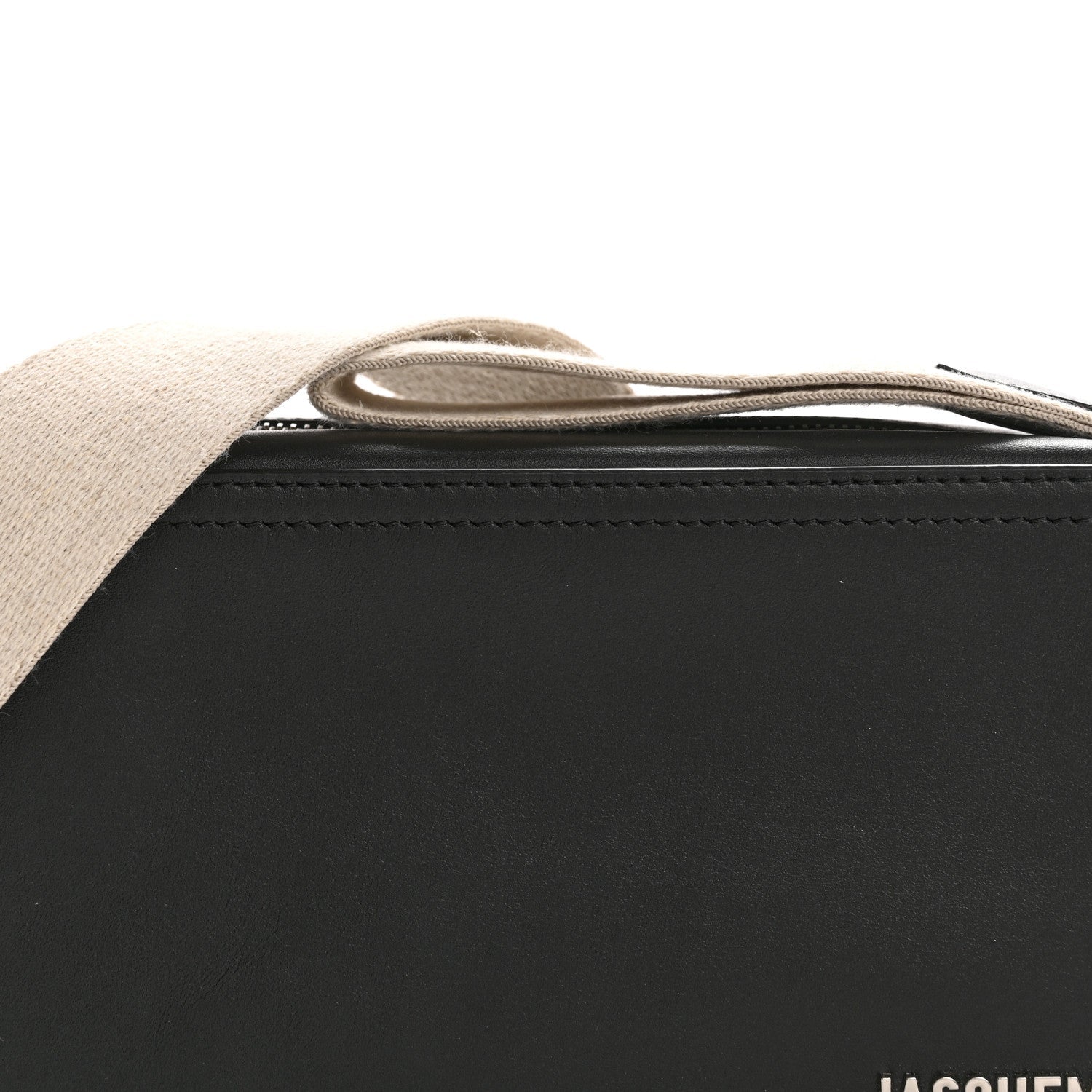 Smooth Calfskin Le Cuerda Horizontal Black