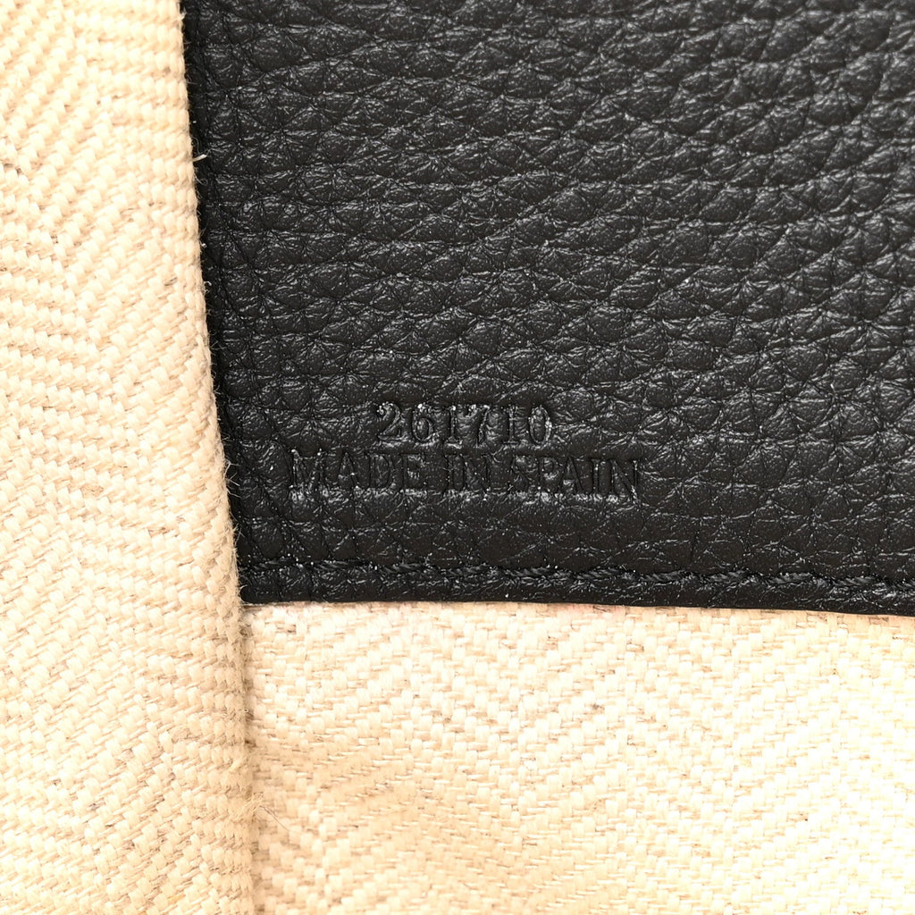 Calfskin Small Hammock Shoulder Bag Tan Ivory Black
