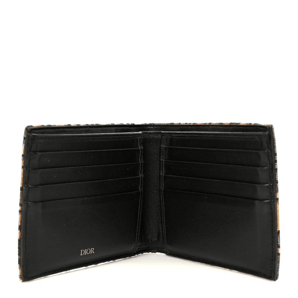 Oblique Compact Wallet Blue