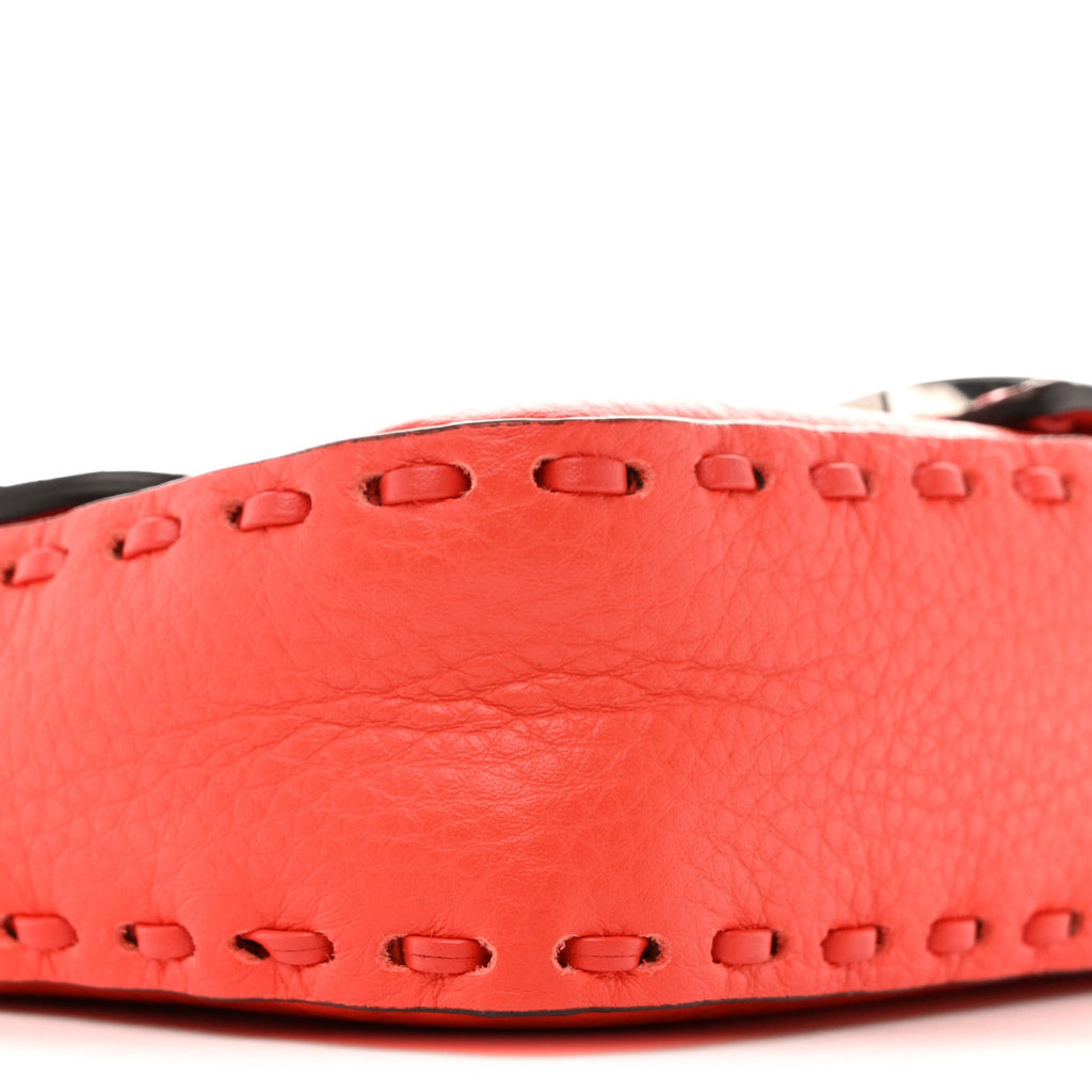Cuoio Roma Sellerissima Nappa Sintetica Tape Stitch Mini Baguette Lava