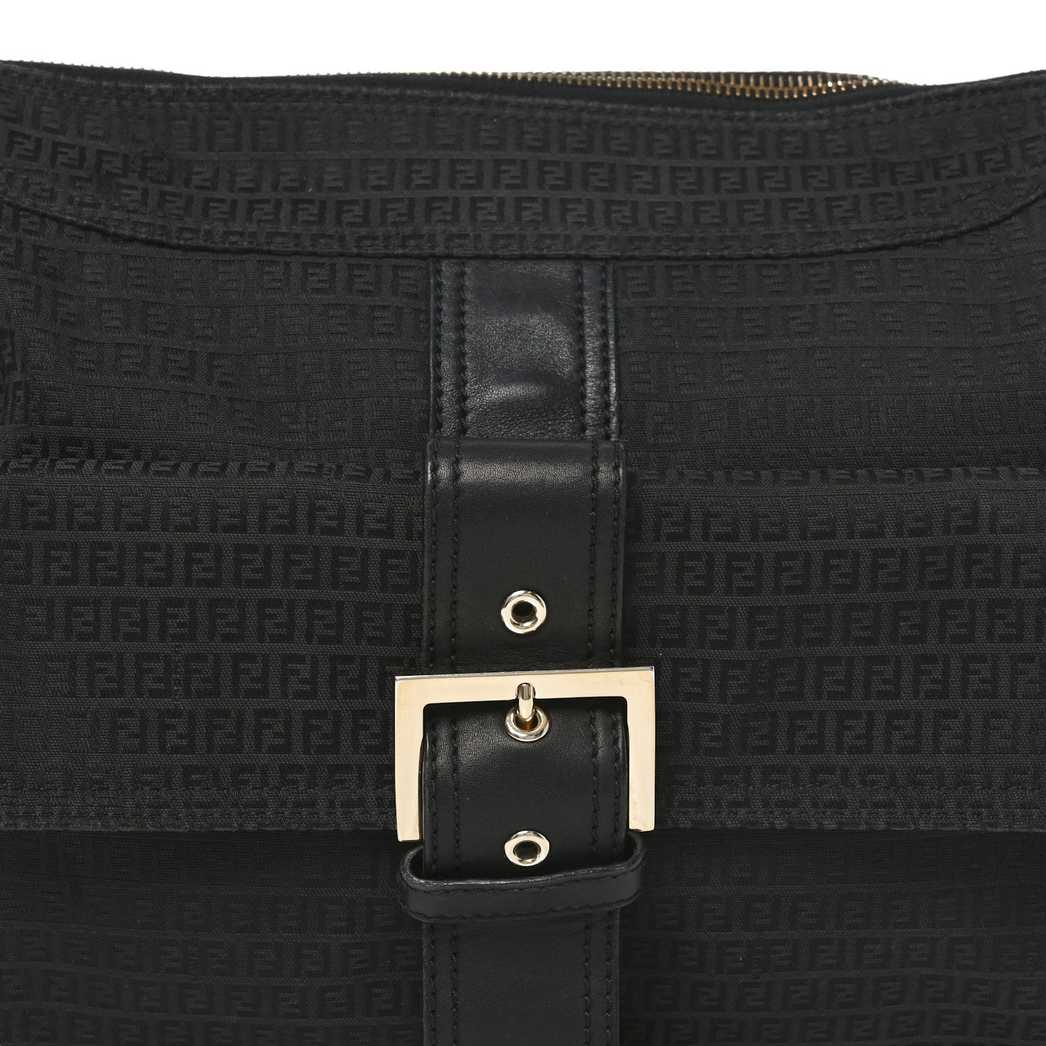 Zucchino Vitello Shoulder Bag Black