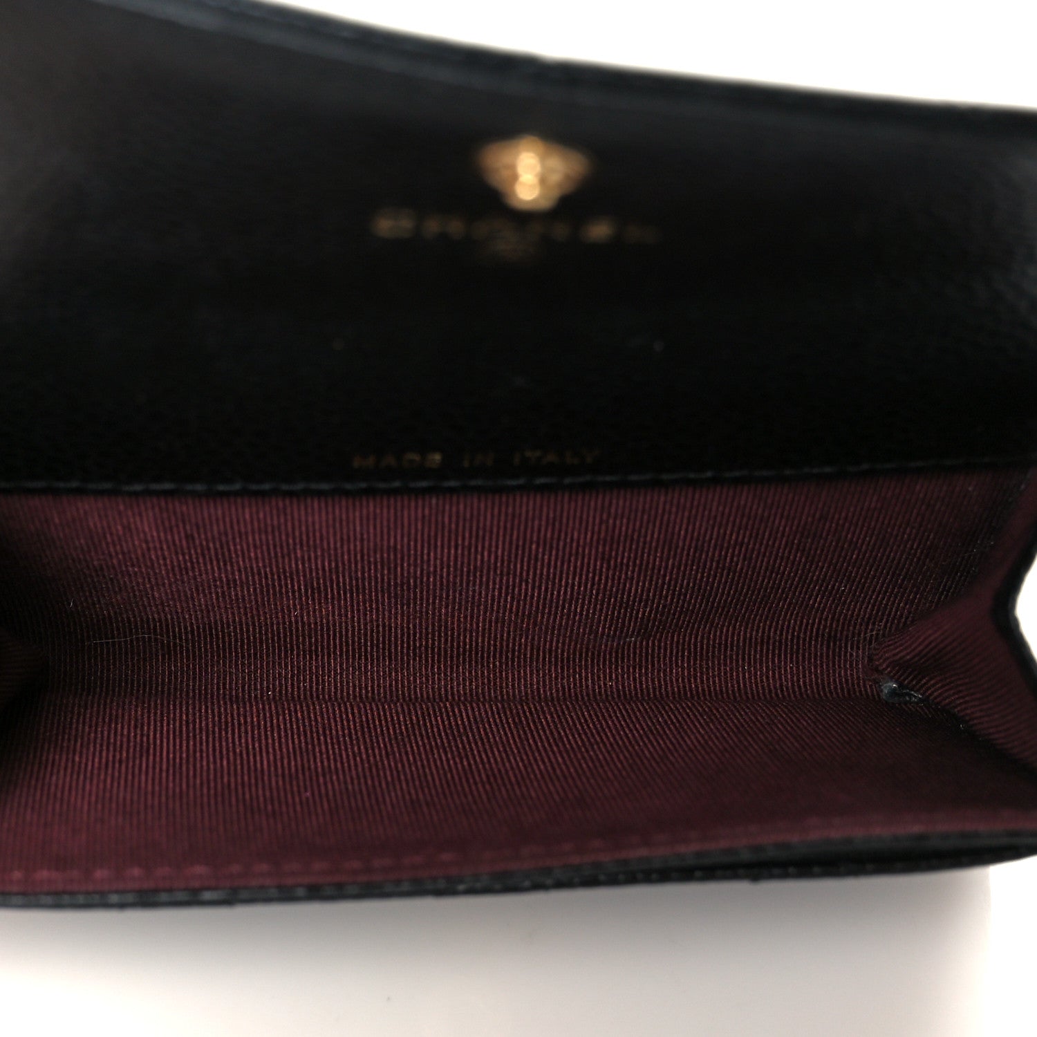 Caviar Quilted Flap  Holder Wallet Black