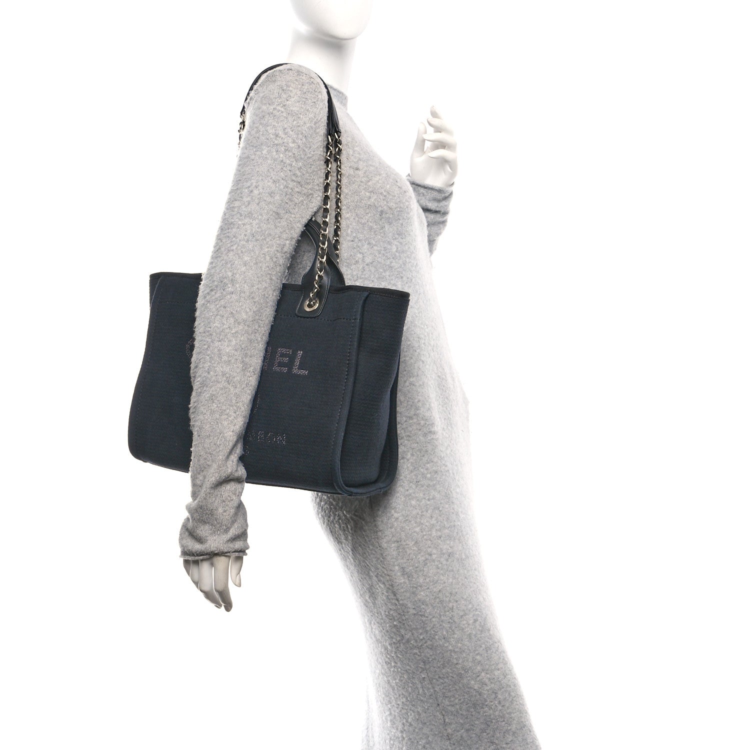 Mixed Fibers Small Deauville Tote Black