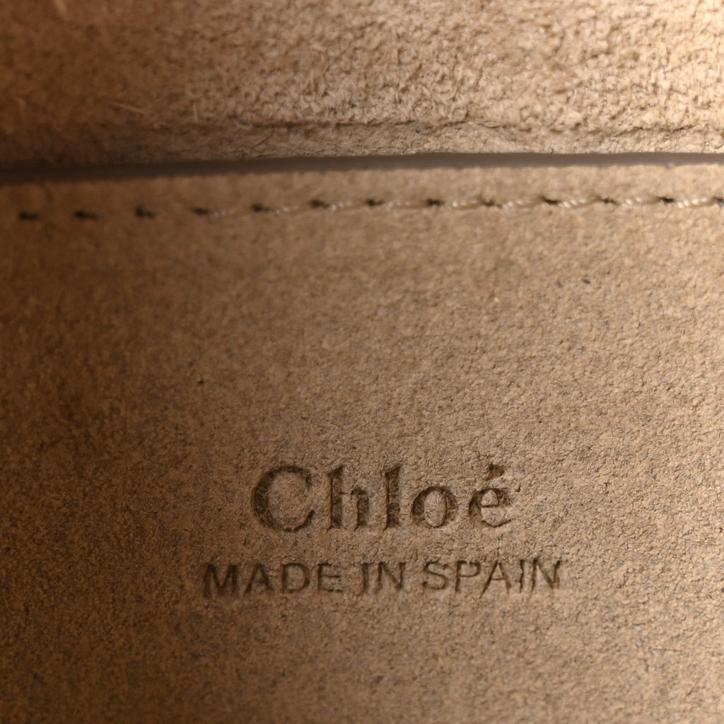Suede Calfskin Small Faye Shoulder Bag Tobacco