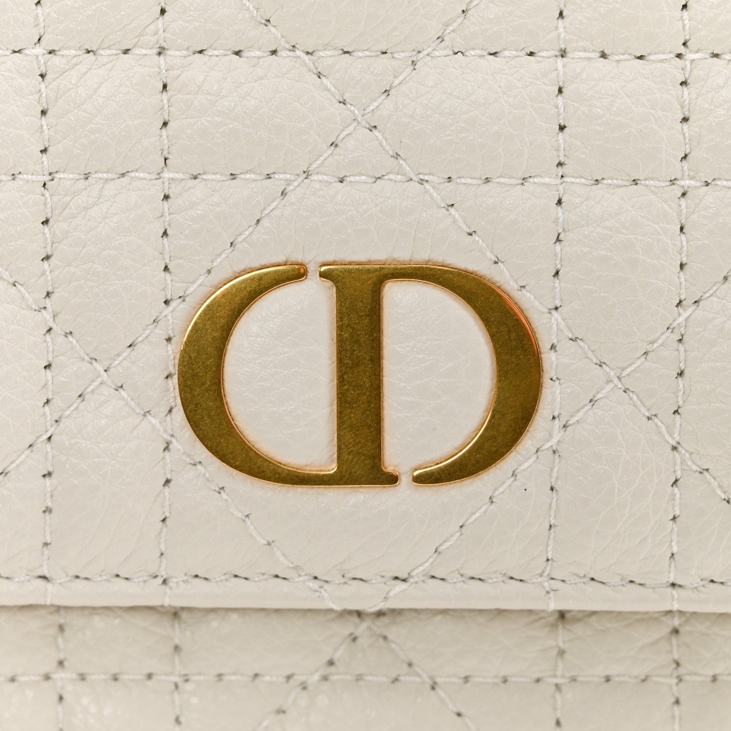 Supple Calfskin Caro Pouch with Chain Latte