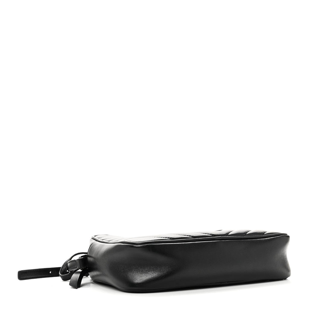 Calfskin Matelasse Monogram Lou Camera Bag Black