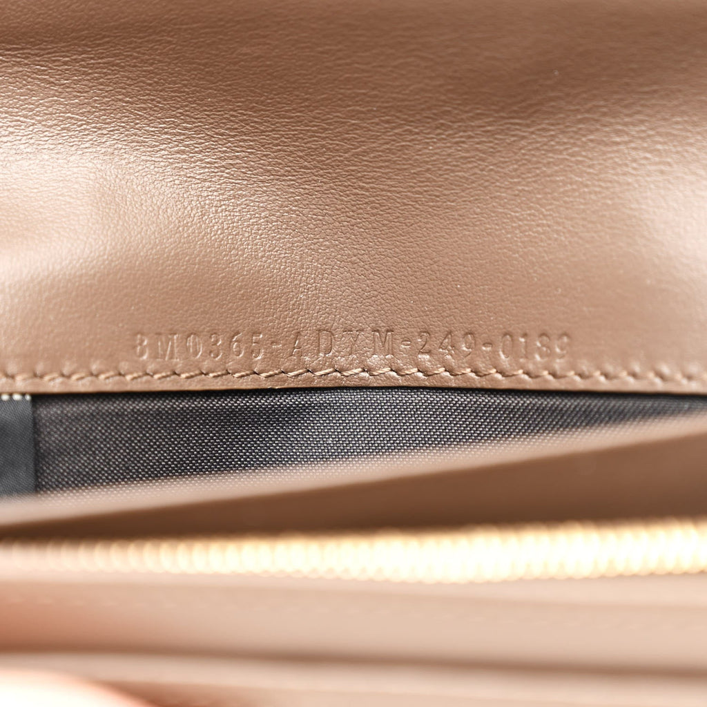 Vitello Soft F is Fendi Bi-Color FF 1974 Embossed Continental Envelope Wallet On Chain Maya Black