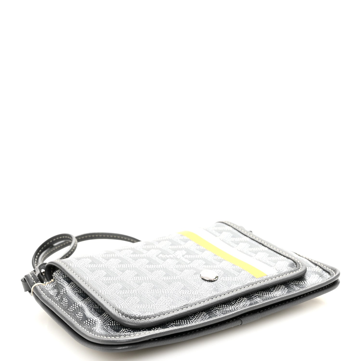 Goyardine Plumet Wallet Clutch Grey
