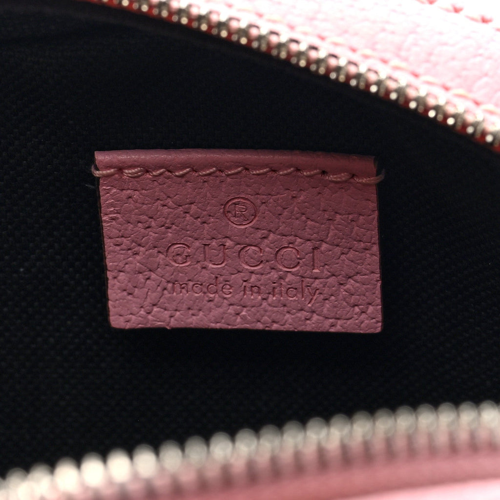 GG Supreme Monogram Psychedelic Round Shoulder Bag Black Multicolor Sugar Pink
