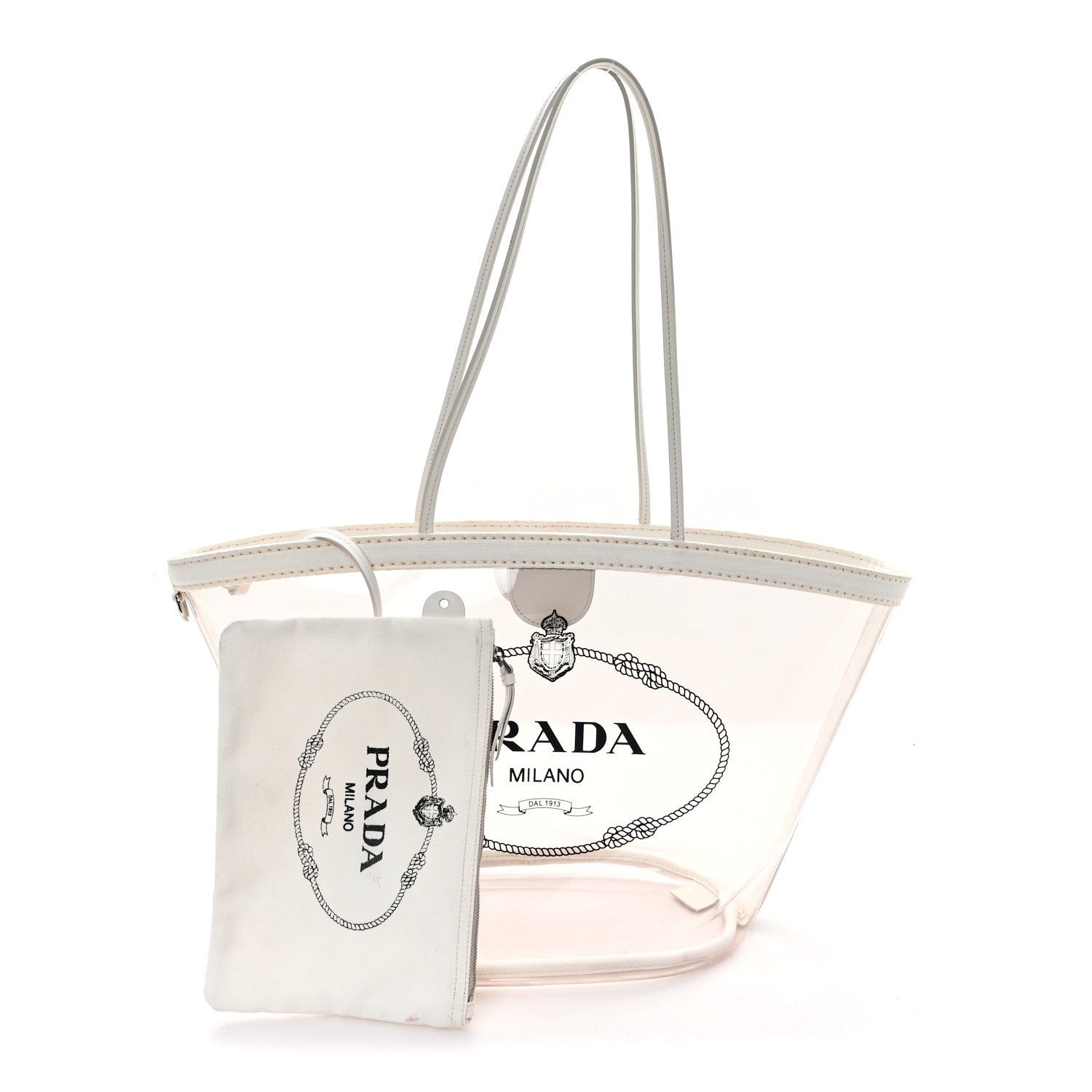 PVC Canapa Tote White