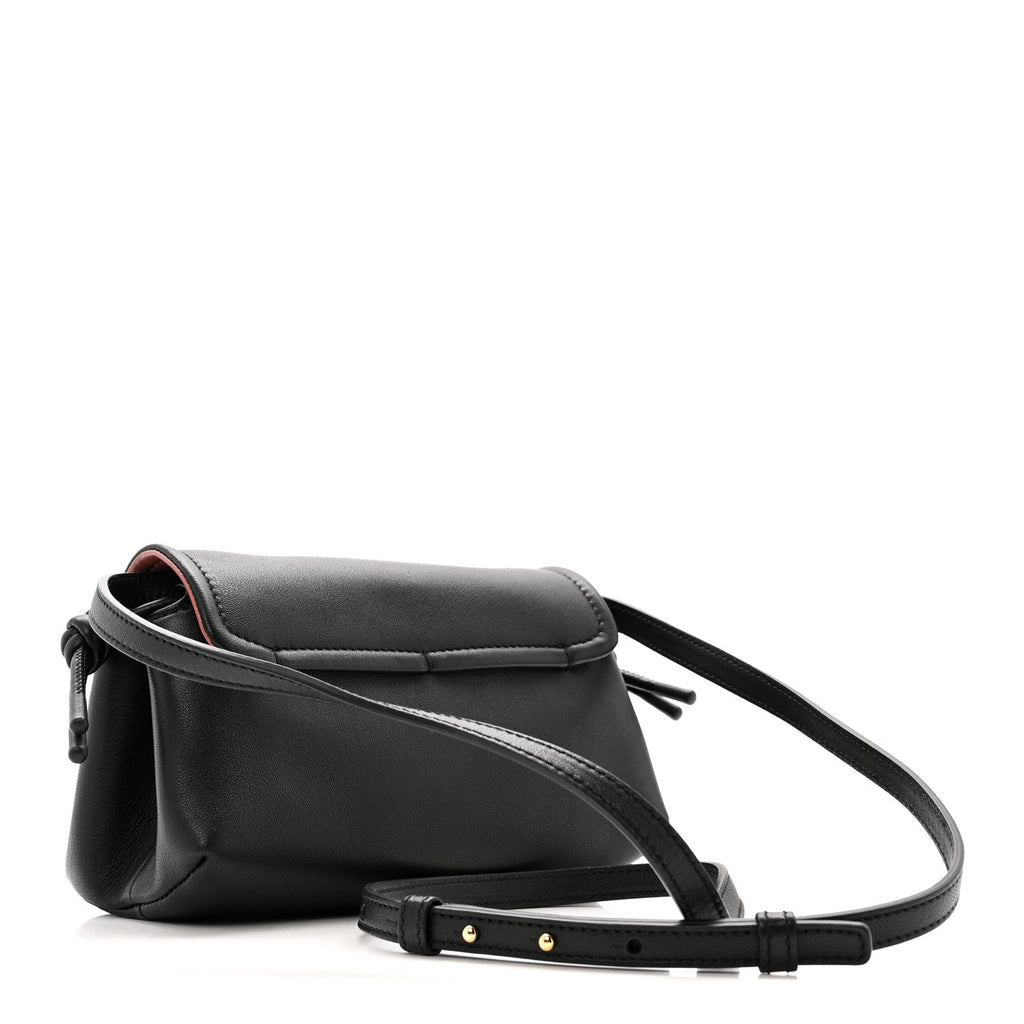 Lambskin Vlogo Mini Crossbody Bag Black