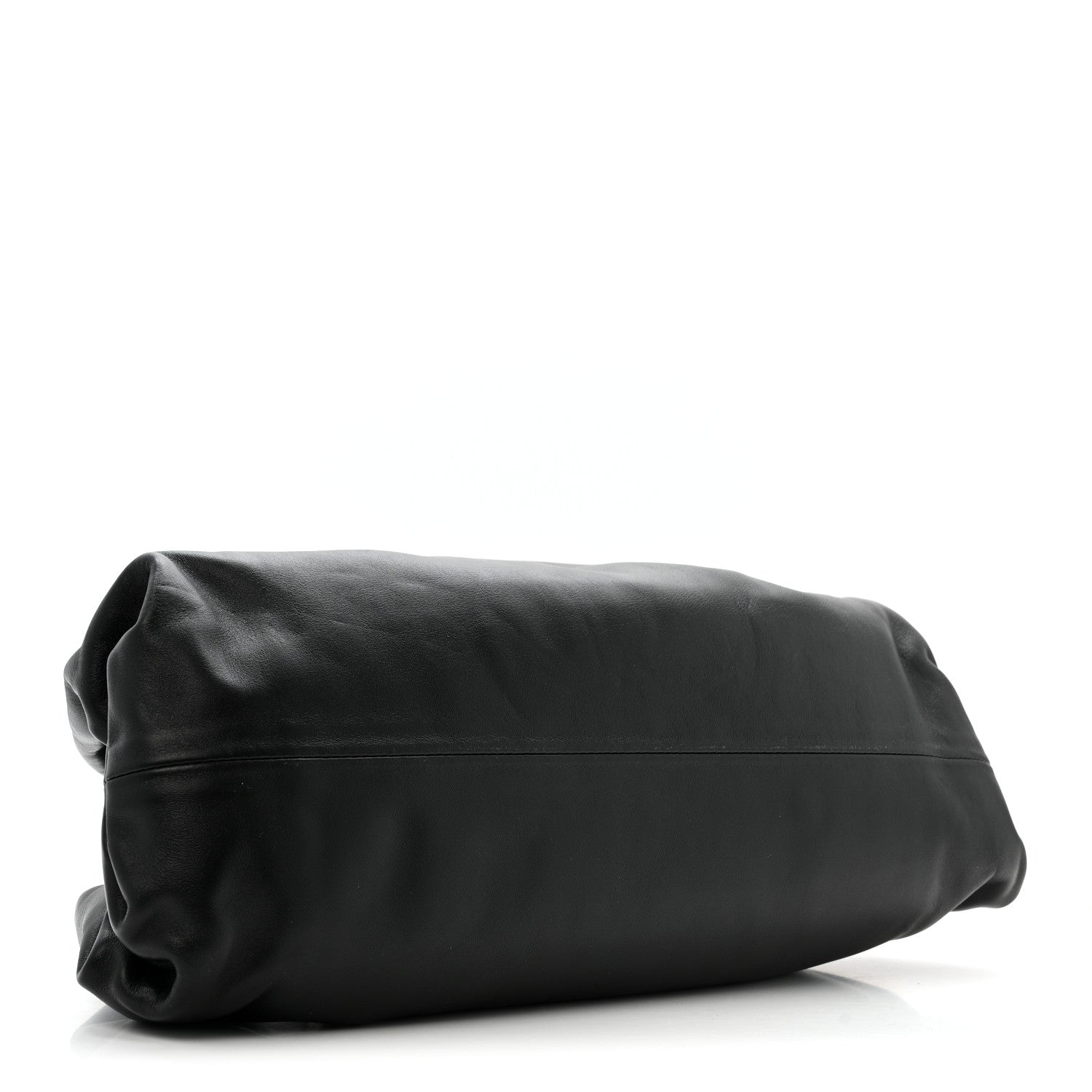 Smooth Butter Calf The Pouch Oversized Clutch Black