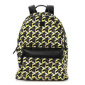 Cubic Monogram Medium Backpack Black Yellow