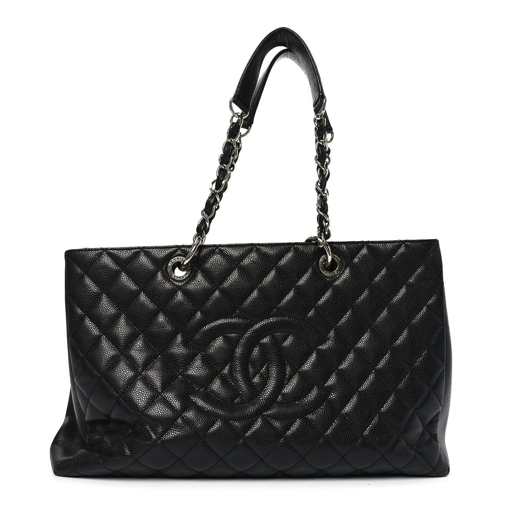Caviar Quilted XL Grand Shopping Tote GST Black