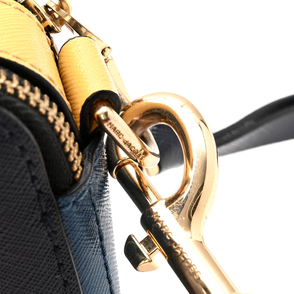 Saffiano Small Snapshot Camera Bag Navy Multicolor