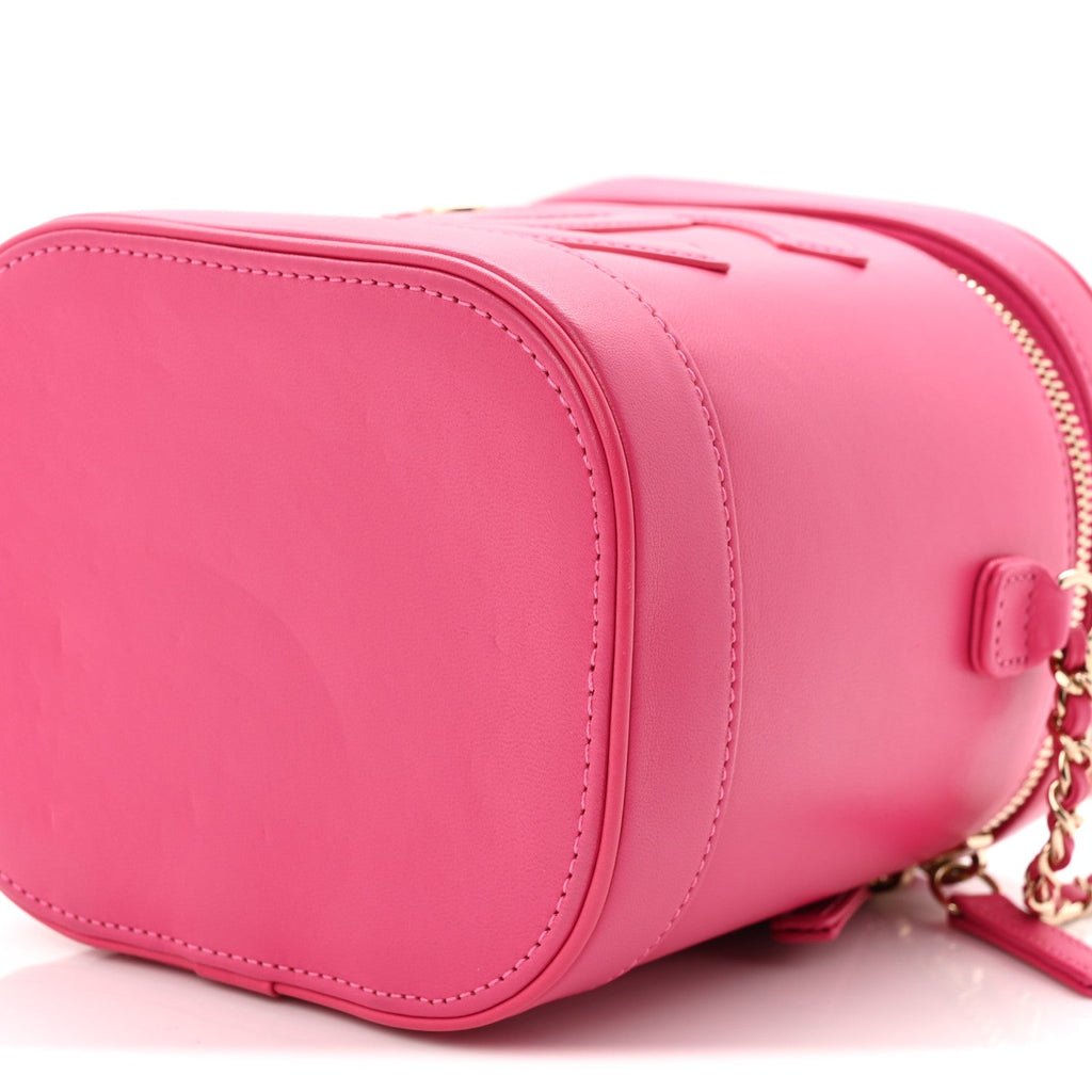 Lambskin Timeless Vanity Cosmetic Case Pink