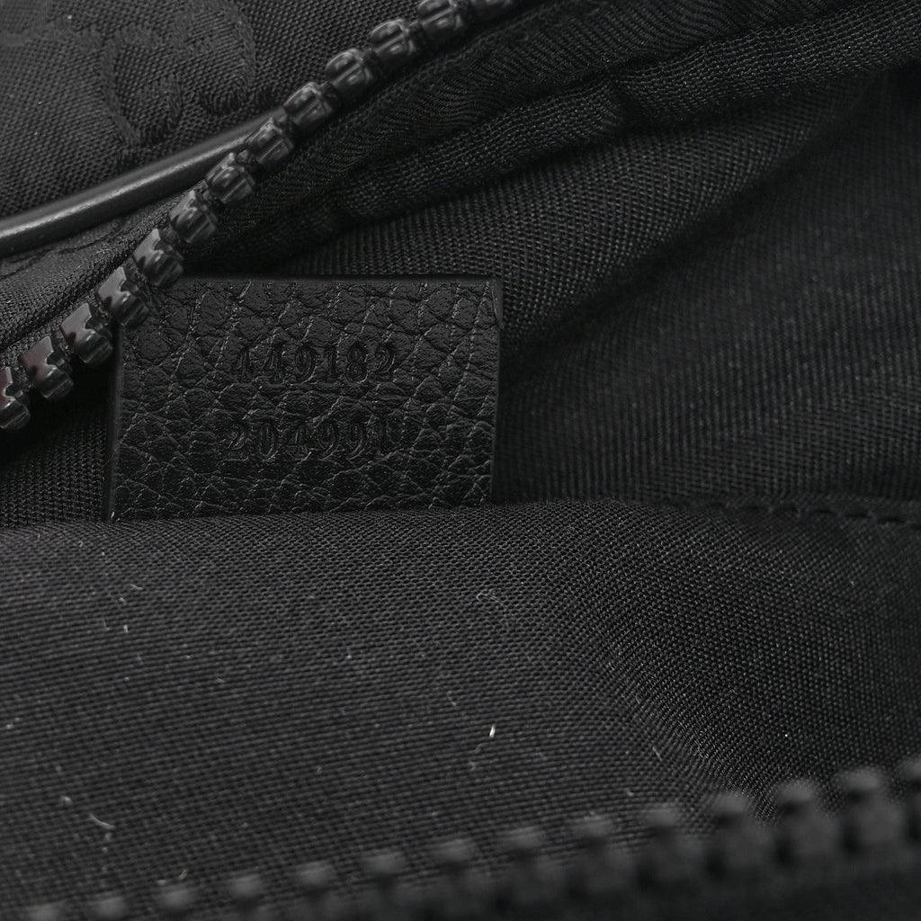 Nylon Monogram Fanny Pack Belt Bag Black
