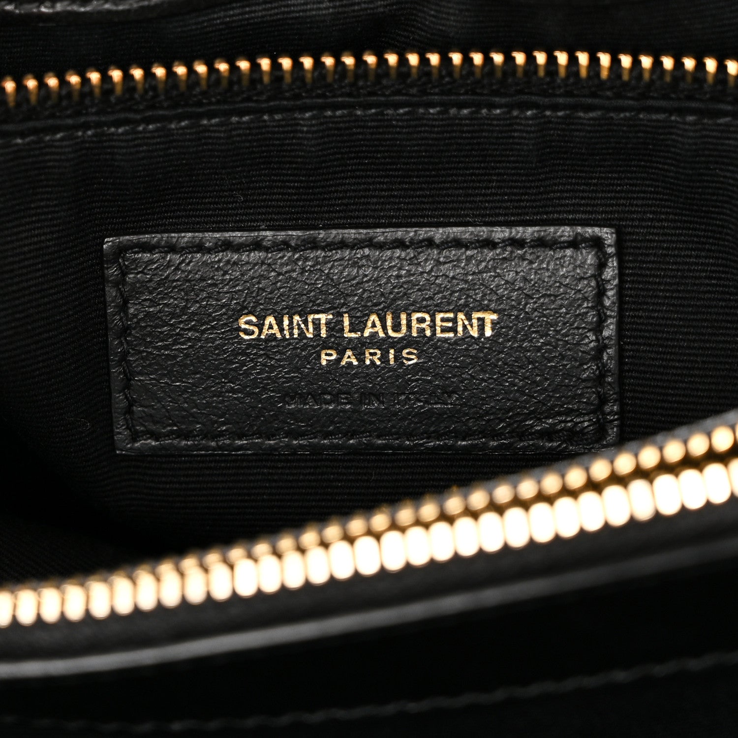 Calfskin Y Quilted Monogram Large Loulou Chain Satchel Black