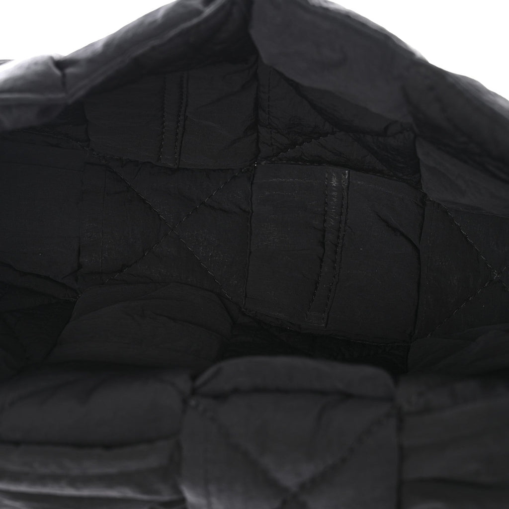 Nylon Intrecciato Padded Tech Cassette Bag Black