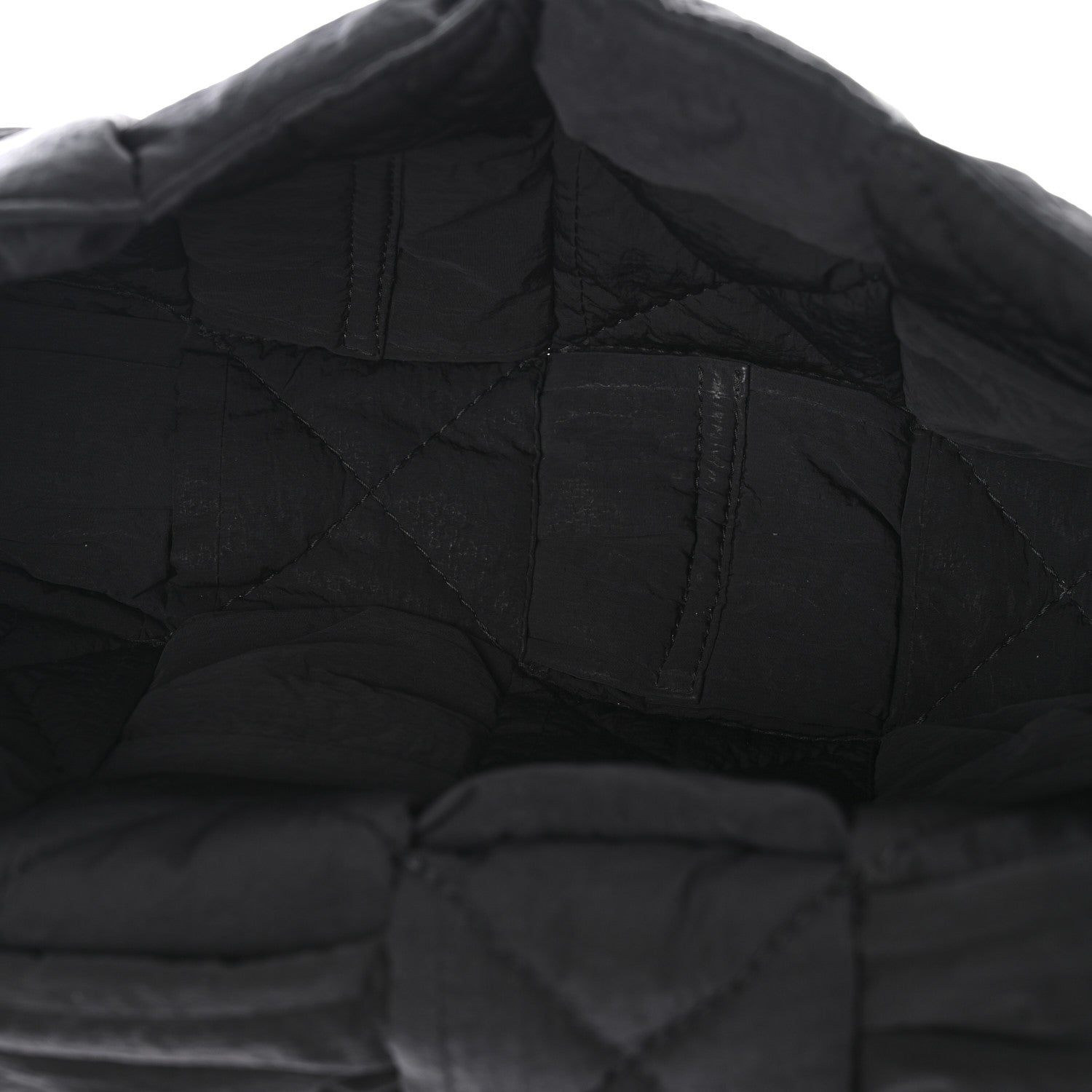Nylon Intrecciato Padded Tech Cassette Bag Black