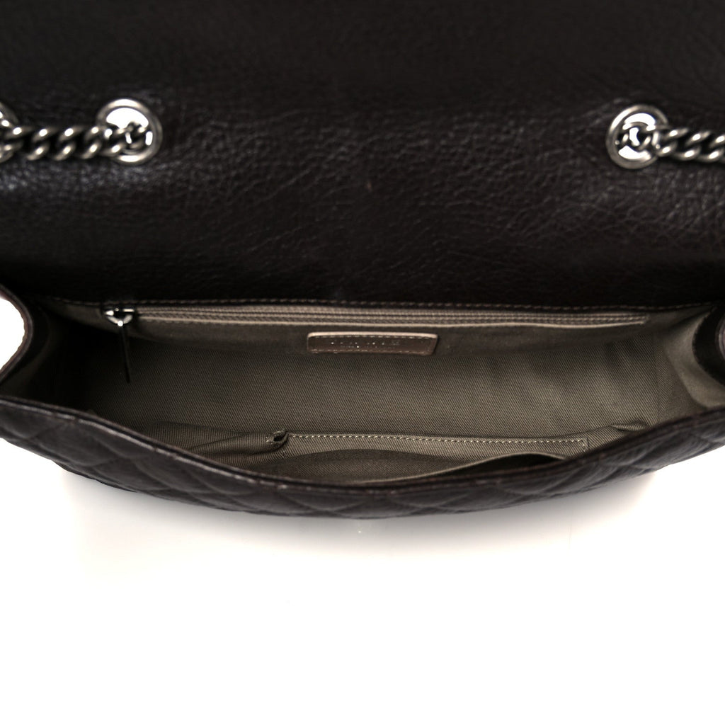 Calfskin Lambskin Studded Paris Dallas Texan Flap Brown Black