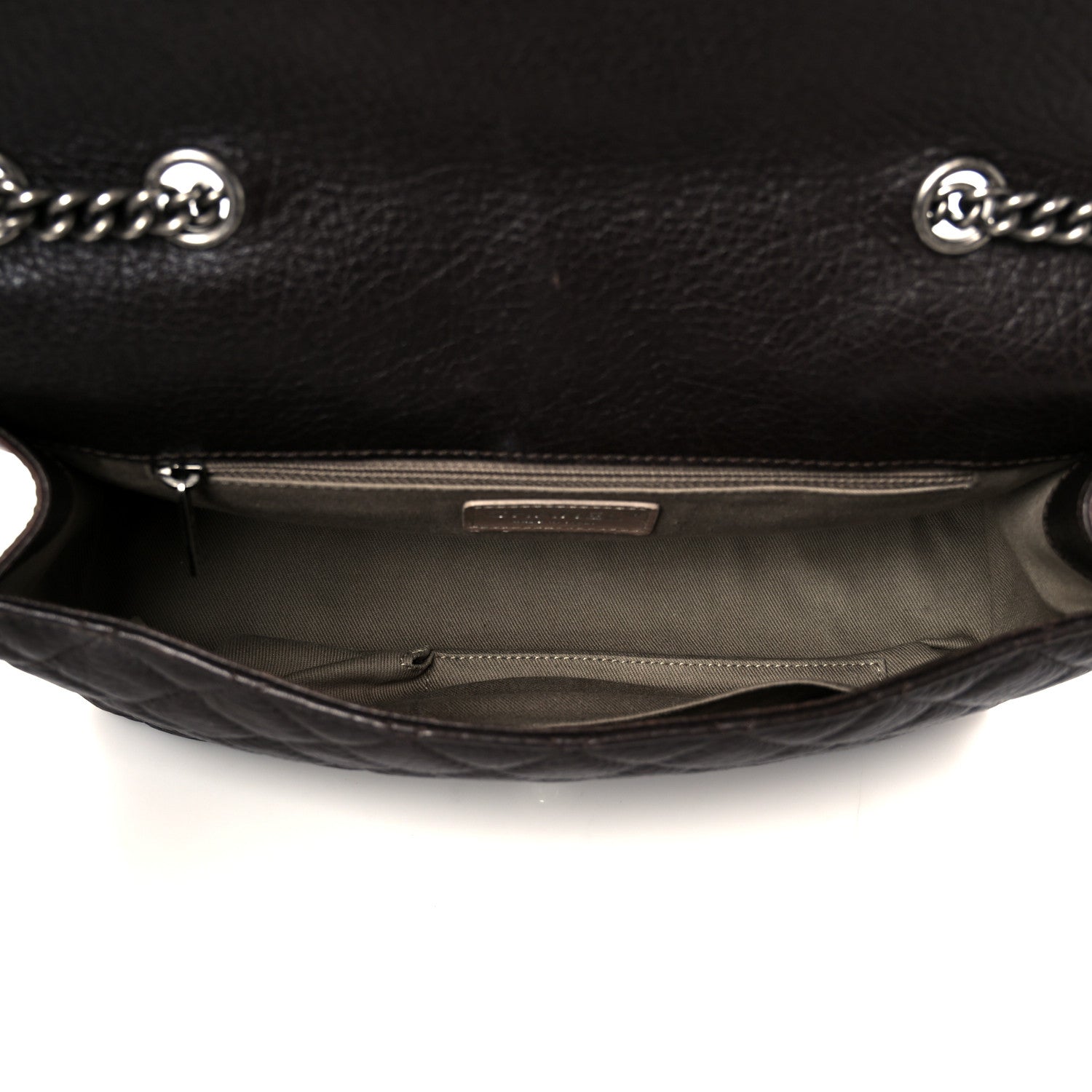 Calfskin Lambskin Studded Paris Dallas Texan Flap Brown Black