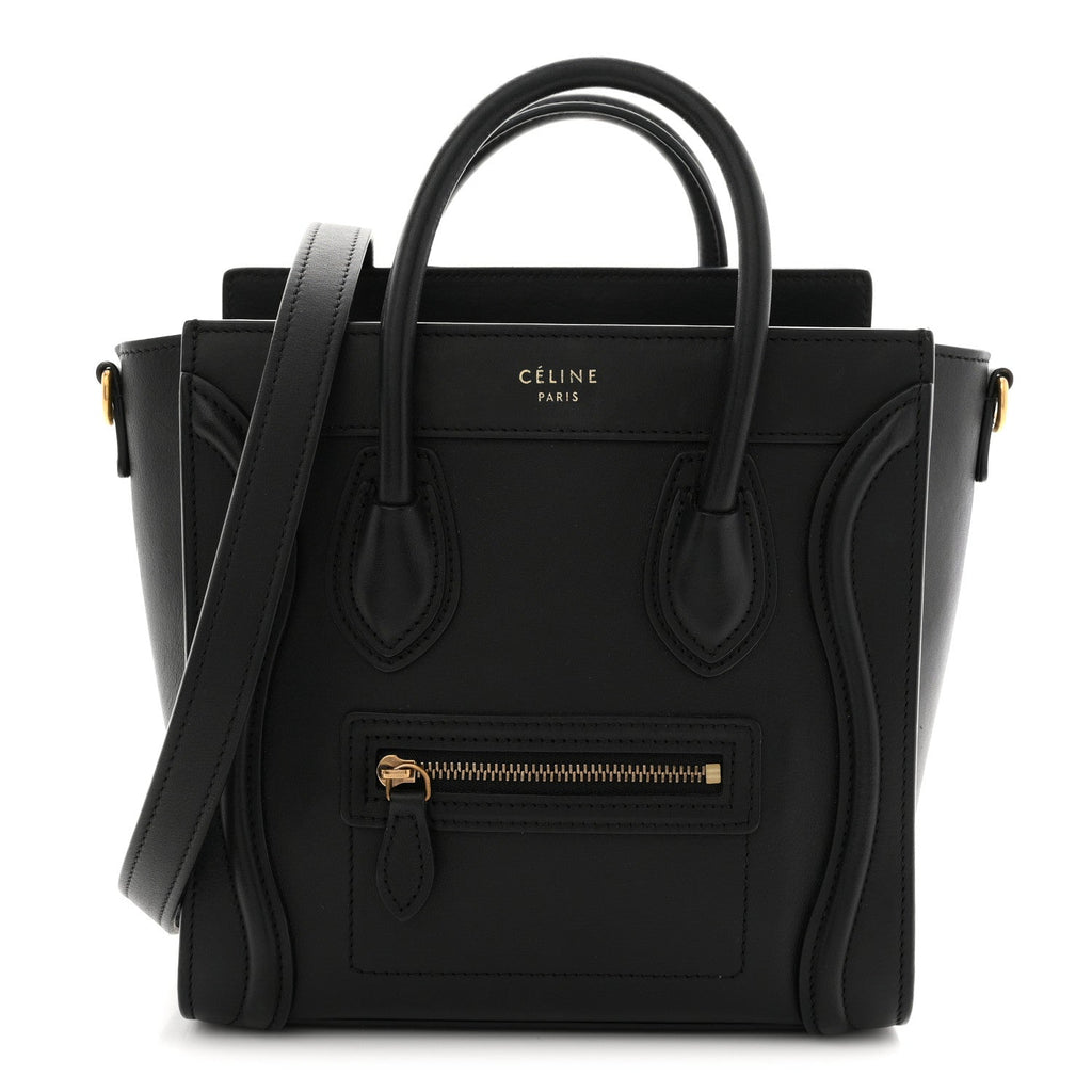 Smooth Calfskin Nano Luggage Black