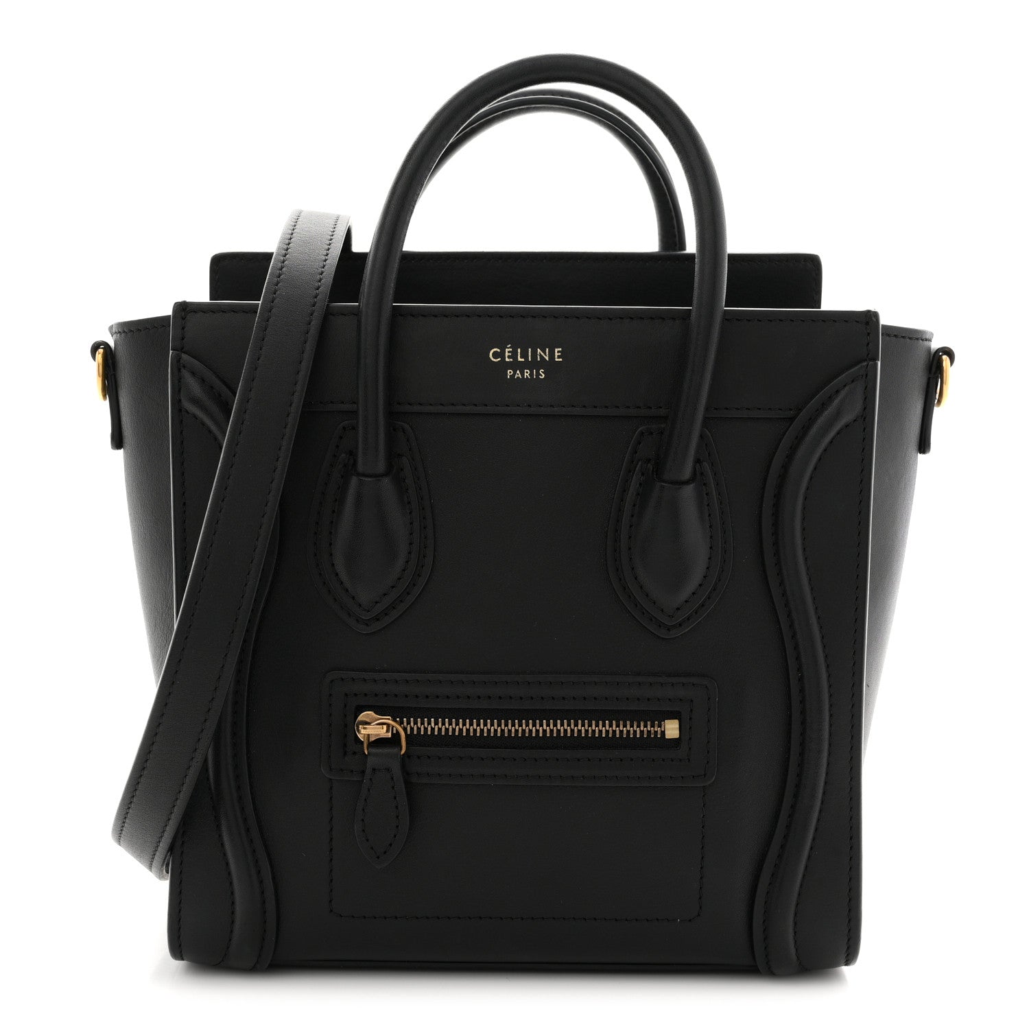 Smooth Calfskin Nano Luggage Black