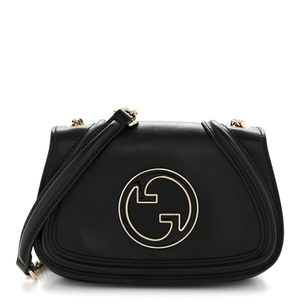 Calfskin Blondie Small Shoulder Bag Black